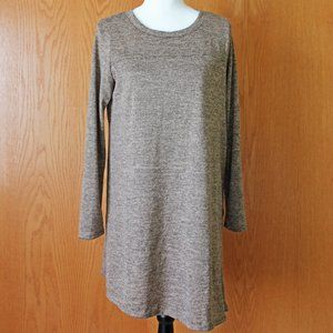 Women's Asymmetrical Tunic Fashion Buttons Mocha M